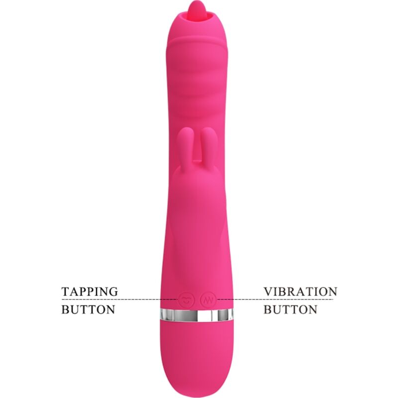 PRETTY LOVE - Phoenix Rabbitvibrator med klapp-klitorisstimulator