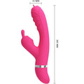 PRETTY LOVE - Phoenix Rabbitvibrator med klapp-klitorisstimulator