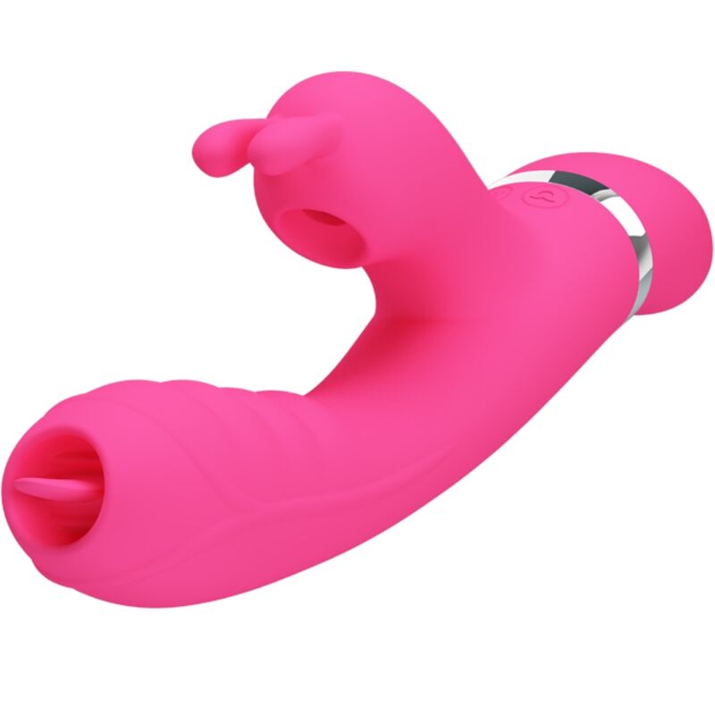 PRETTY LOVE - Phoenix Rabbitvibrator med klapp-klitorisstimulator