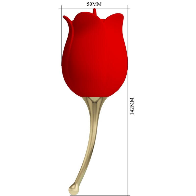 PRETTY LOVE - Rose Lover Klitorisstimulator Rose-form 12 vibrasjoner