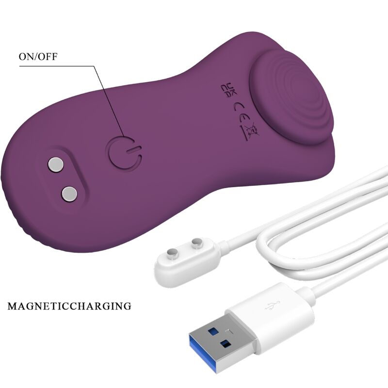 PRETTY LOVE - Mane Påleggsvibrator for Klitoris med App og Fjernkontroll