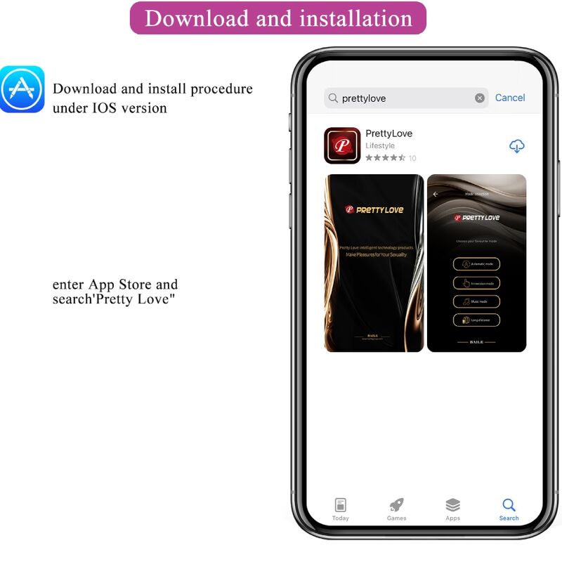 PRETTY LOVE - Franz Massasjeapparat og vibrator med gratis app