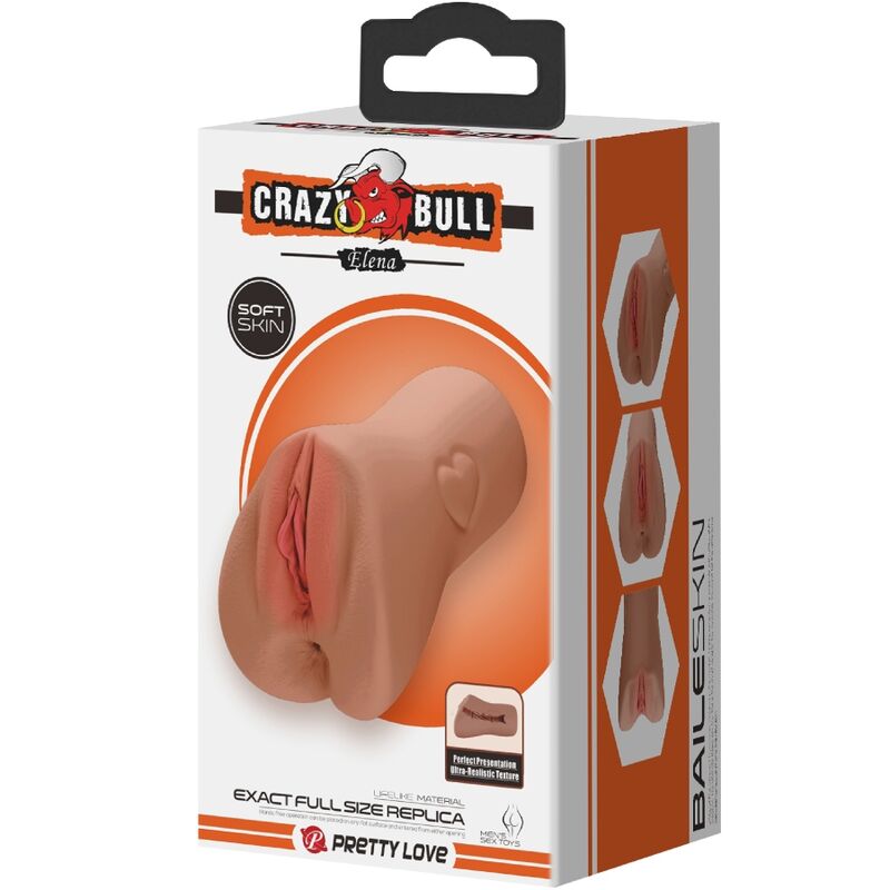 CRAZY BULL - Scarlet Hjerte Vagina- & Anus-masturbator