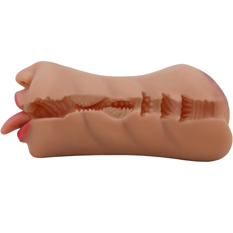 CRAZY BULL - Sarah Dobbel masturbator Munn & vagina Naturfarge