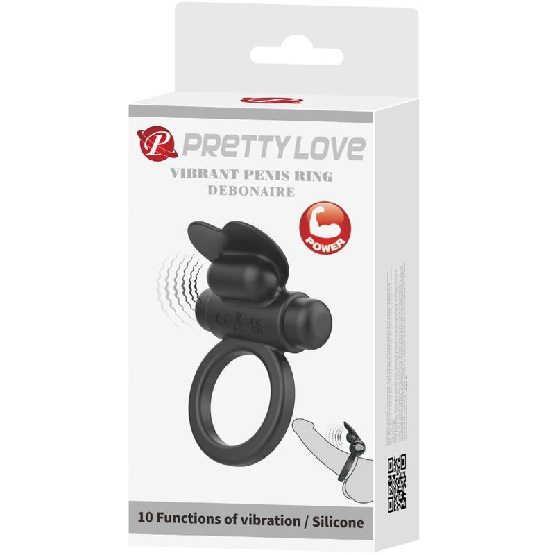 PRETTY LOVE - Vibrerende Penisring Sort