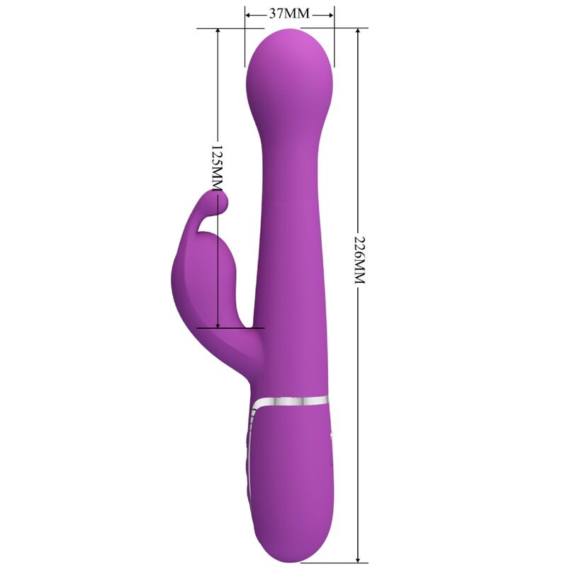 PRETTY LOVE - Dejon 3-i-1 Rabbitvibrator Lilla