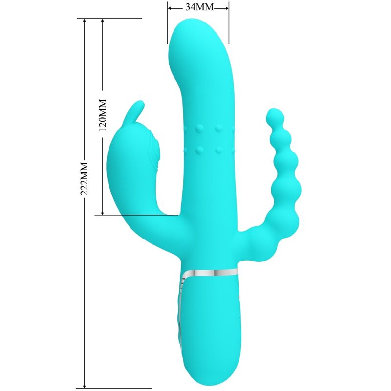 PRETTY LOVE - Cammy 4-i-1 Trippel rabbitvibrator