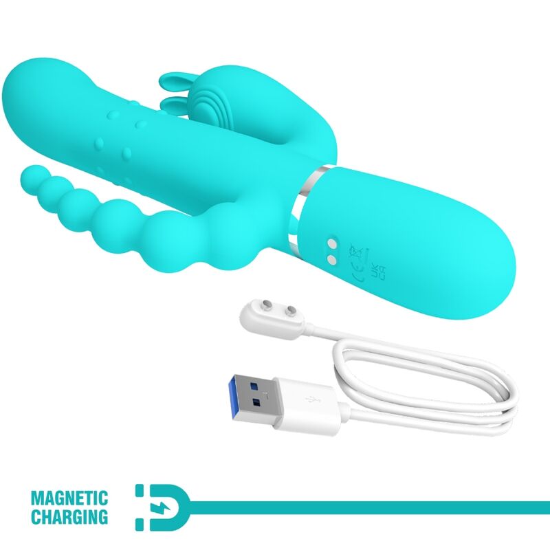 PRETTY LOVE - Cammy 4-i-1 Trippel rabbitvibrator