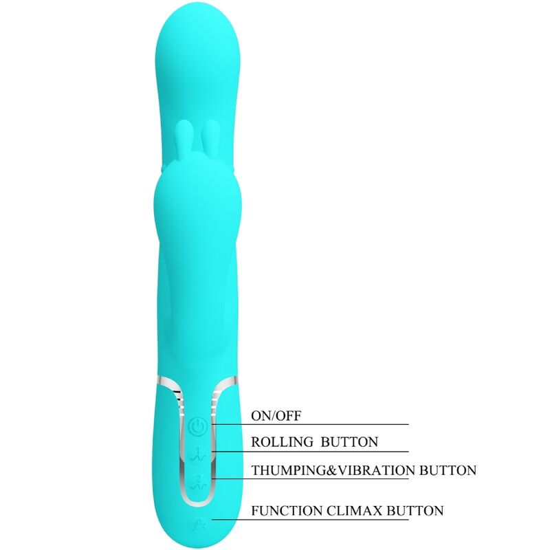 PRETTY LOVE - Cammy 4-i-1 Trippel rabbitvibrator
