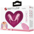 PRETTY LOVE - Cailey Vibrerende Brystvorteklemmer 10 Vibrasjoner med Fjernkontroll