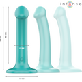 INTENSE - Katie Vibrator med sugekopp 10 vibrasjoner Blå med fjernkontroll