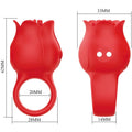 PRETTY LOVE - Jae Fingervibrator Rose-form 10 vibrasjoner
