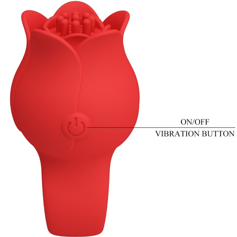 PRETTY LOVE - Jae Fingervibrator Rose-form 10 vibrasjoner