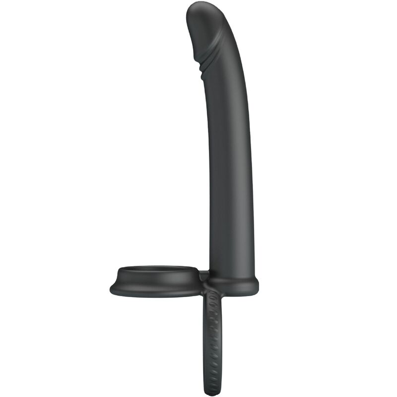 PRETTY LOVE - Penisring med Analplugg Sort