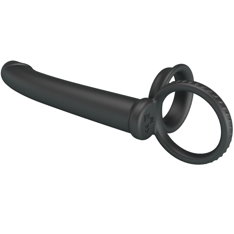 PRETTY LOVE - Penisring med Analplugg Sort