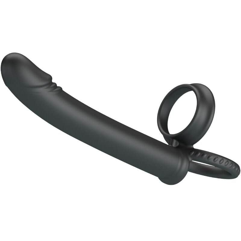 PRETTY LOVE - Penisring med Analplugg Sort
