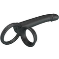 PRETTY LOVE - Penisring med Analplugg Sort