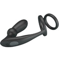 PRETTY LOVE - Penisring med Analplugg Sort