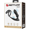 PRETTY LOVE - Penisring med Analplugg Sort