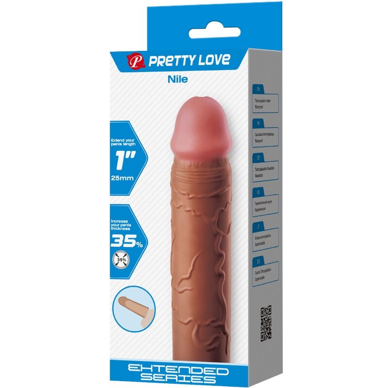 PRETTY LOVE - Nile Penisforlenger Brun 2,5 cm