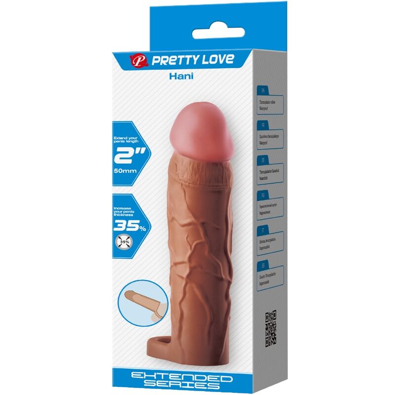 PRETTY LOVE - Hani Penisforlenger Brun 5 cm