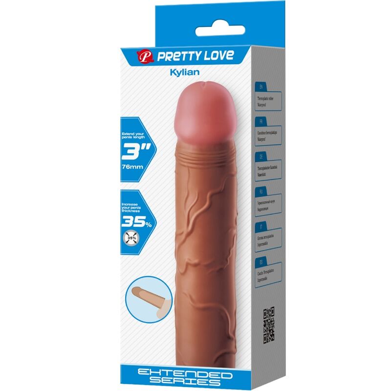 PRETTY LOVE - Kylian Penisforlenger Brun 7,6 cm
