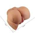 CRAZY BULL - Emilia Rumpe-masturbator med vagina & anus Naturfarge Fjernkontroll
