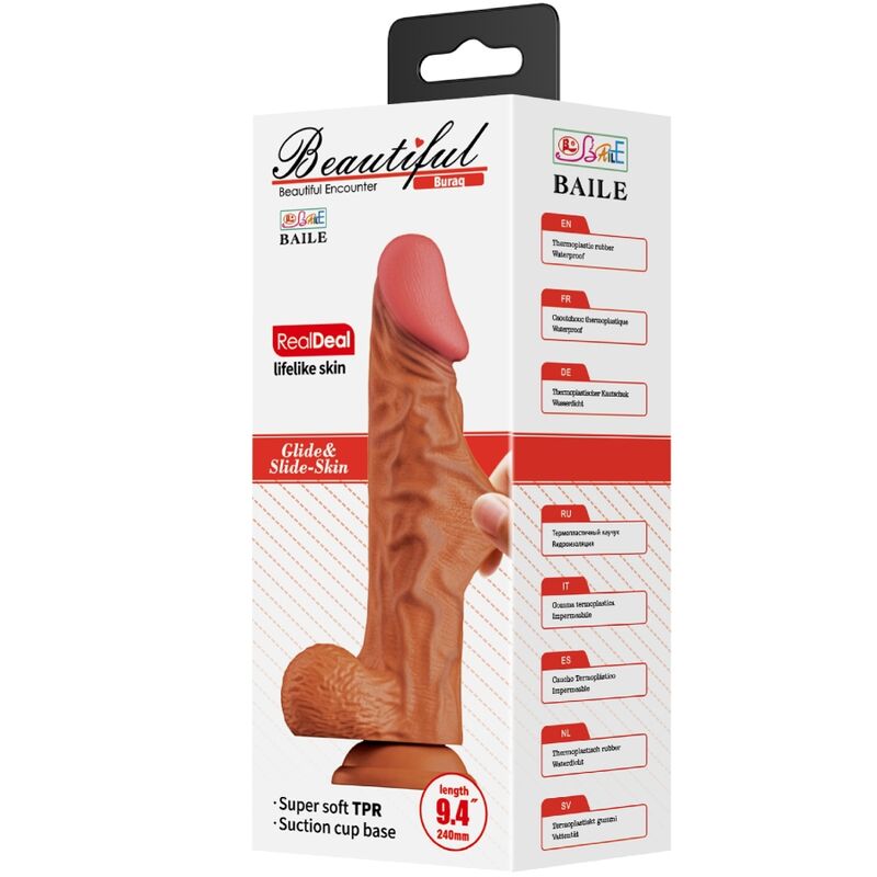 BAILE - Buraq Realistisk dildo 24 cm
