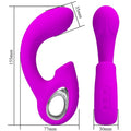 PRETTY LOVE - Sibel G-punktsvibrator med klitorisstimulator 10 vibrasjoner