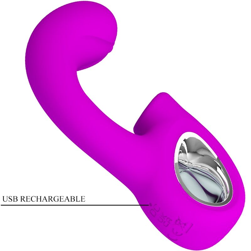 PRETTY LOVE - Sibel G-punktsvibrator med klitorisstimulator 10 vibrasjoner