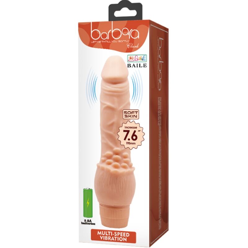 BAILE - Barbara Realistisk vibrator 19,5 cm