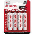 AIWA - X-Tra Alkaline AA-batterier LR6 4-pakning