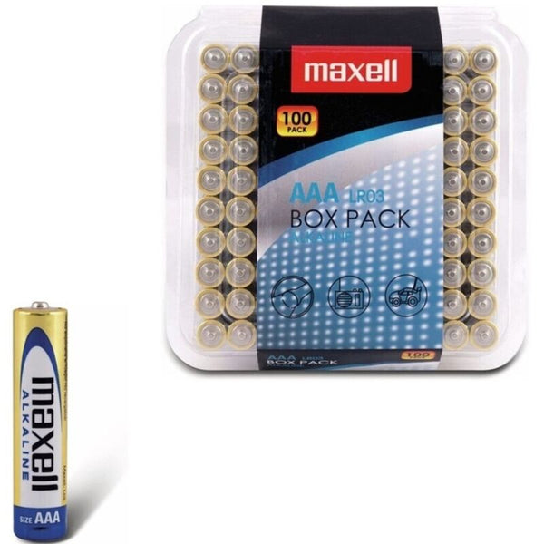 MAXELL - AAA Alkalisk Batteri 100-pk