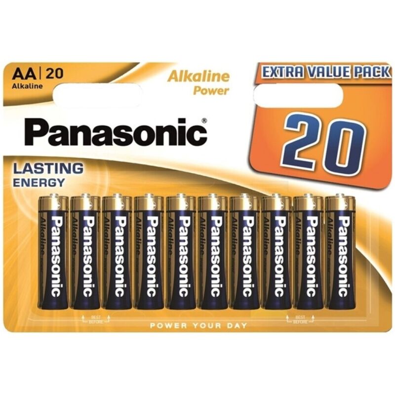 PANASONIC - AA Alkalisk Batteri 20-pk