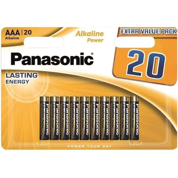 PANASONIC - Bronze Alkaline AAA-batterier LR03 20-pakning