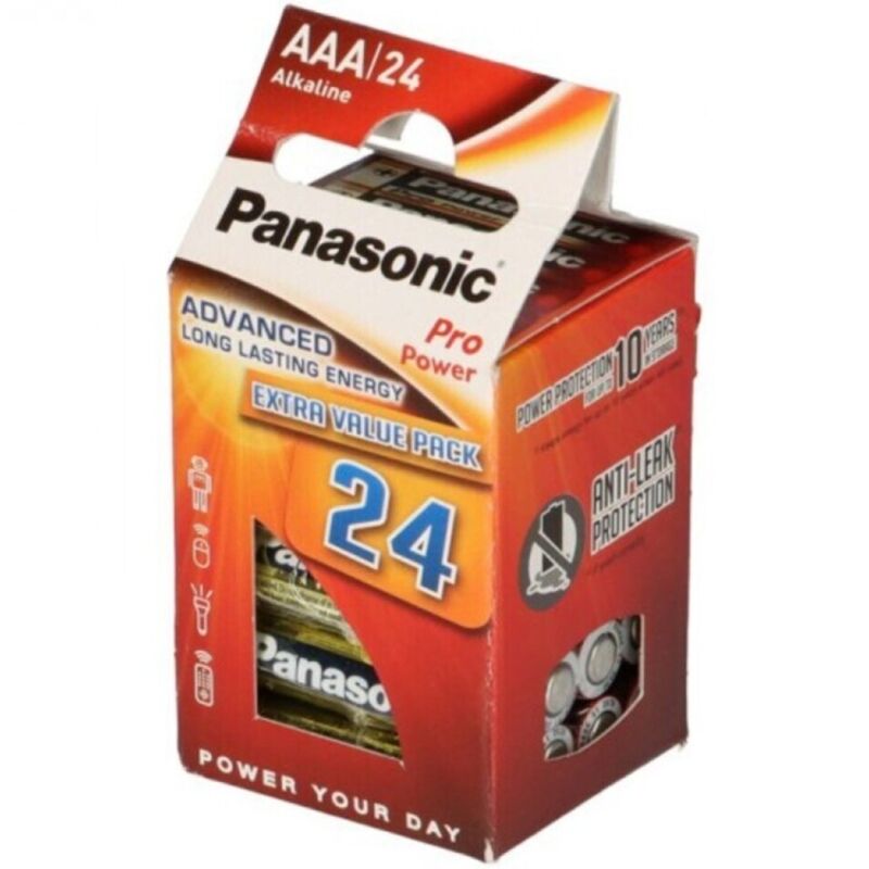 PANASONIC - AAA Alkalisk Batteri 24-pk