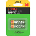 KODAK - Oppladbare AA-batterier HR6 2600 mAh 2-pakning