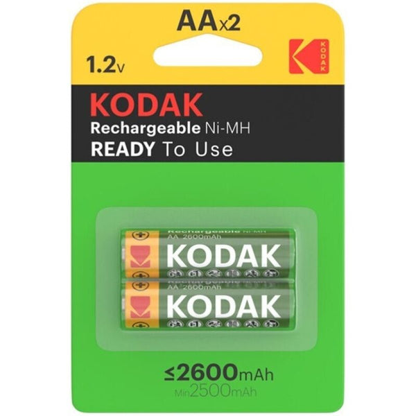 KODAK - Oppladbare AA-batterier HR6 2600 mAh 2-pakning