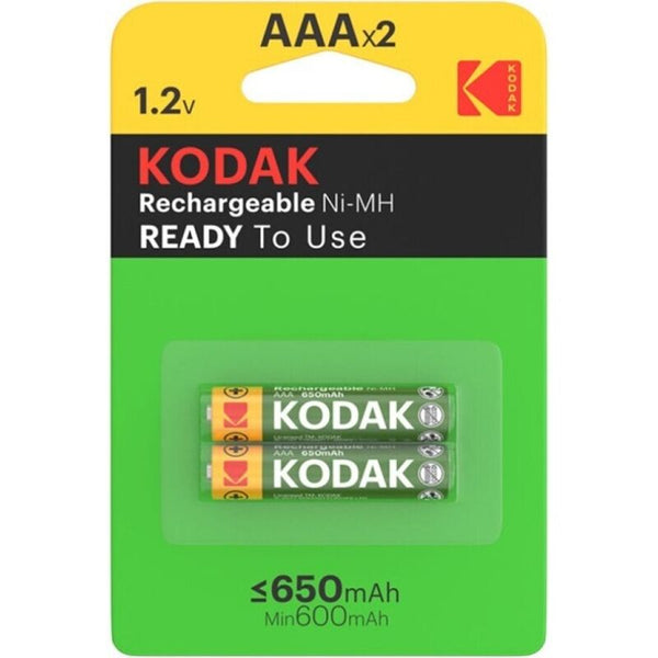 KODAK - Oppladbare AAA-batterier HR03 650 mAh 2-pakning