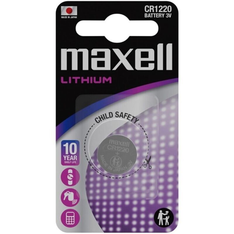 MAXELL - CR1220 Knappcellebatteri