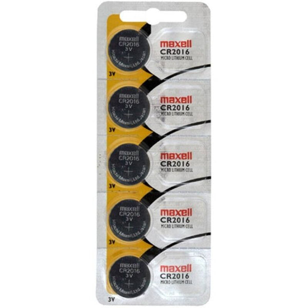 MAXELL - CR2016 Knappcellebatteri 5-pk