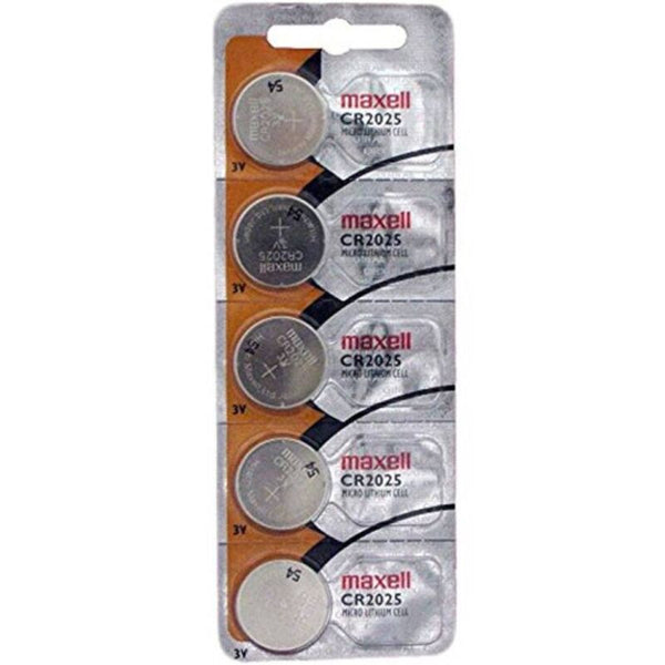 MAXELL - Litium knappecellebatteri CR2025 3V 5-pakning