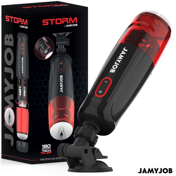 JAMYJOB - Storm Automatisk masturbator med rotasjon og støt