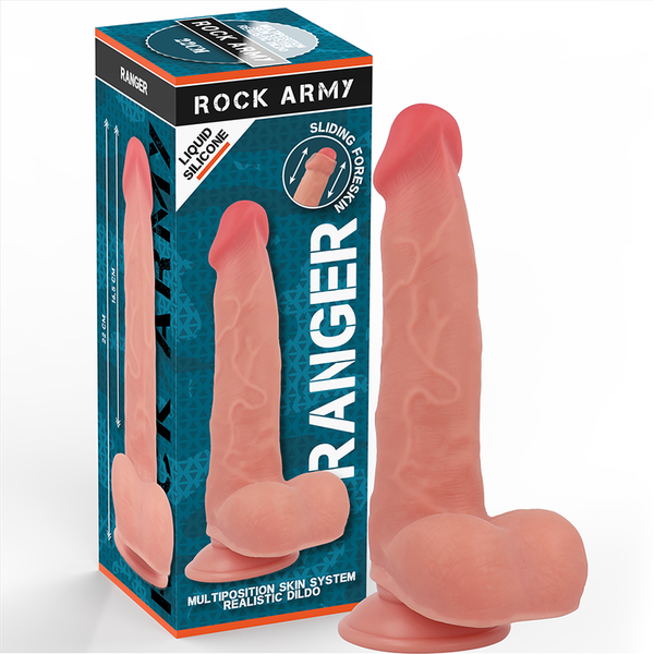 ROCKARMY - Ranger Liquid Silicone Realistisk Dildo 22 cm