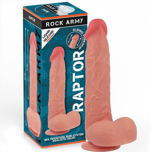 ROCKARMY - Raptor Liquid Silicone Realistisk Dildo 24 cm