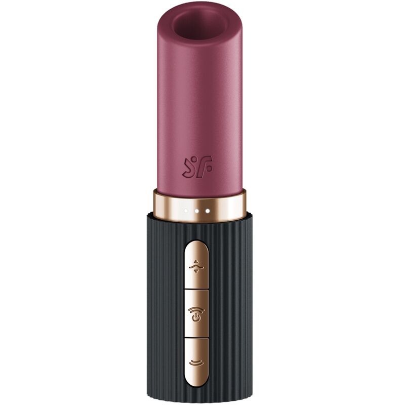 SATISFYER - Pro 2 Kiss Lufttrykksvibrator Granat/Sort