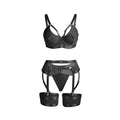 SUBBLIME - Bondage-BH-Sett med Hofteholder