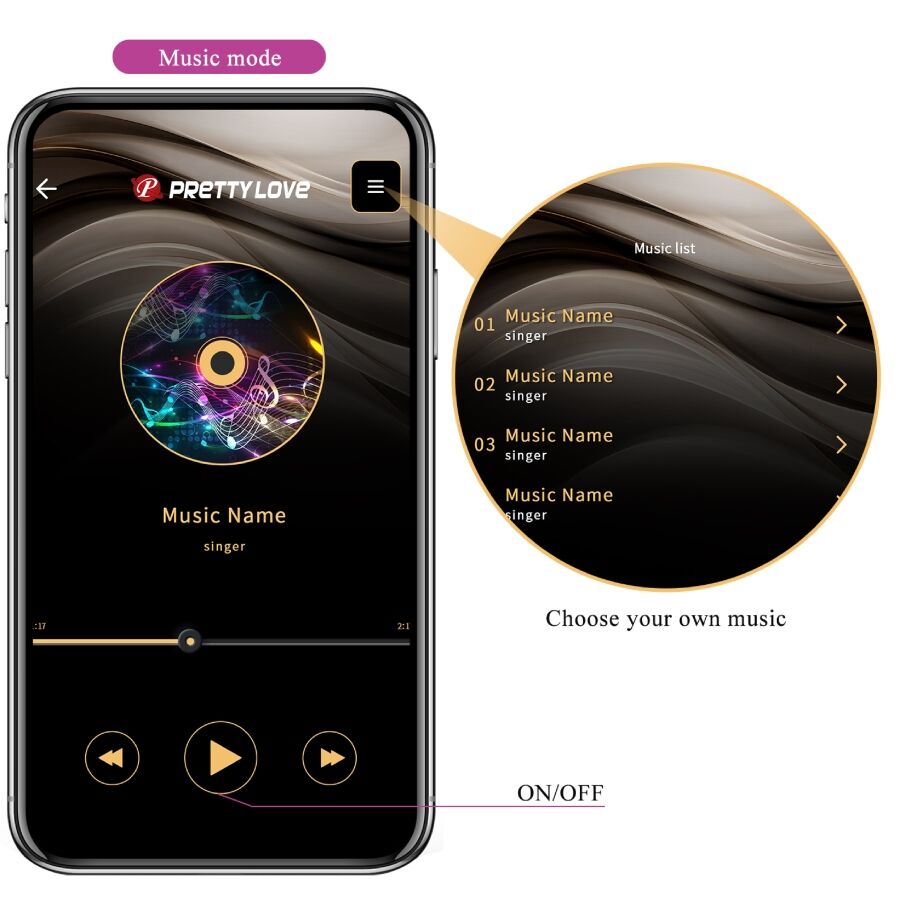 PRETTY LOVE - Leviathan App-styrt vibrator