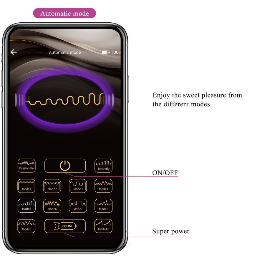 PRETTY LOVE - Leviathan App-styrt vibrator