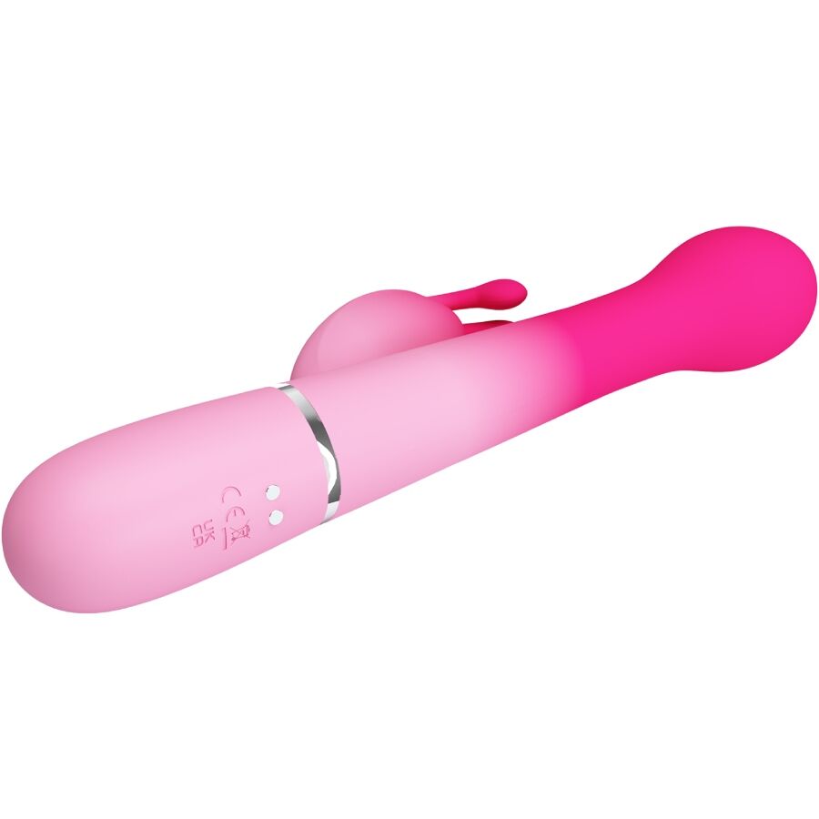 PRETTY LOVE - Dejon 3-i-1 Rabbitvibrator Rosa